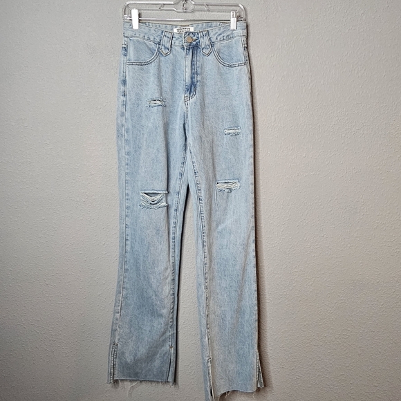 Western Gringa Bareback Jeans 28 / 36 Blue Bootcut Cowgirl Country Horseshoe - Picture 2 of 12